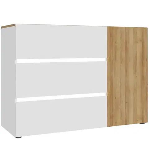 Komody do spálne Komoda Whiteheaven LNBK222B-M216
