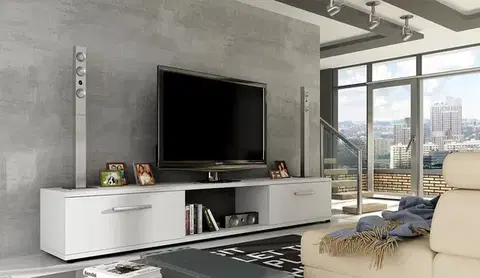 TV stolíky MALTEZ TV stolík biely