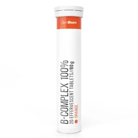 Vitamíny B Gymbeam B-Komplex 100% šumivý1 20 tab. pomaranč