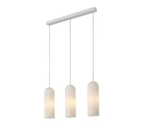 Svietidlá Nordlux - Závesné svietidlo MIELLA na lanku 3xE27/25W/230V, biele 2412533001