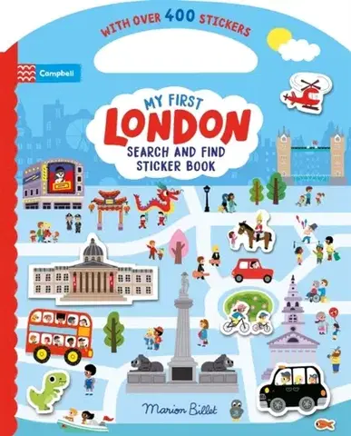 Nalepovačky, vystrihovačky, skladačky My First Search and Find London Sticker Book - Campbell Books