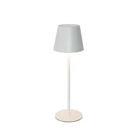 Lampy Stolná lampa biela vrátane stmievateľnej a nabíjateľnej LED IP54 - Murdock