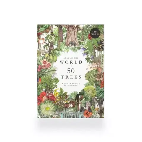 1000 dielikov Around the World in 50 Trees Puzzle