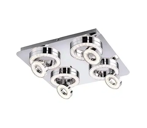 Svietidlá Leuchten Direkt 14522-17 - LED Bodové svietidlo TIM 4xLED/2,8W/230V + 4xLED/3,1W 14522-17