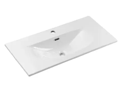 Umývadlá ArtCom Keramické umývadlo SKY 3 80 cm | E-8099-3-80 | biely lesk