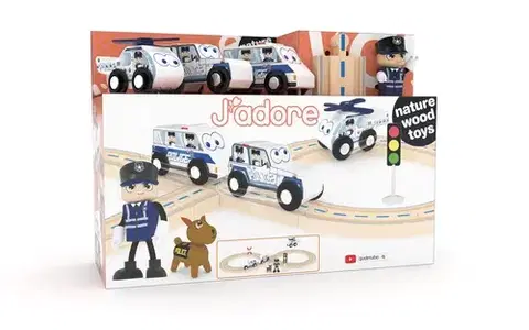 Vláčiky a autíčka J'ADORE Železnica polícia J’ADORE