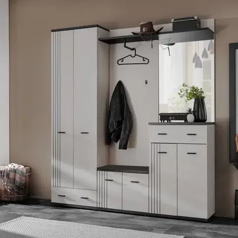 Predsieňový nábytok Predsieňový nábytok Hugo III Cc Hg3 Kašmír/Čierna