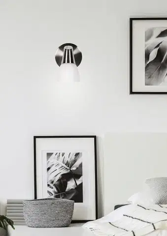 Nástenné svetlá Nástenná lampa 1X40W G9 Matná/Chrómovo biela SELIA