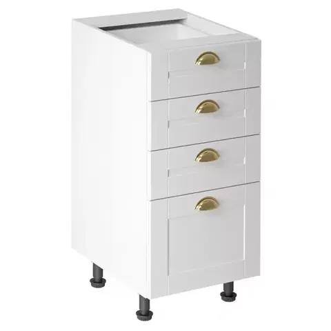 Kuchynské skrinky stojace Kuchynská skrinka linea d40s4 white