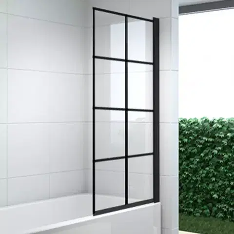 Vaňové zásteny Vaňová zástena Loop 80x140 black