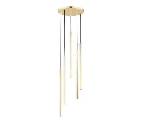 Svietidlá  Luster na lanku COLLET 5xG9/40W/230V pr. 30 cm zlatá 63145