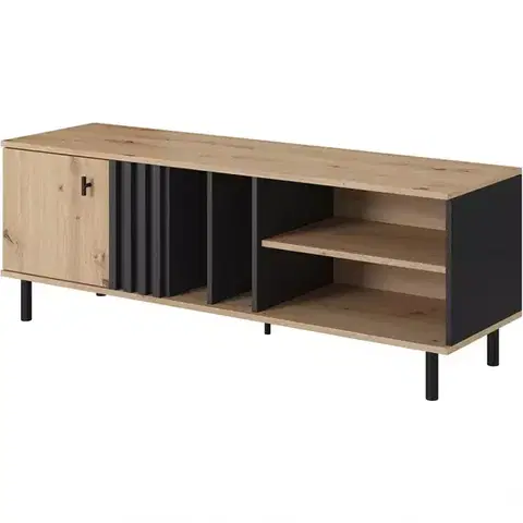 RTV stolíky v podkrovnom štýle MADIS TV stolík 138 C Dub Artisan/Antracyt