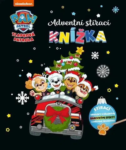 Nalepovačky, vystrihovačky, skladačky Tlapková patrola: Adventní stírací knížka - Kolektív autorov,Jana Olivová,Kolektív autorov
