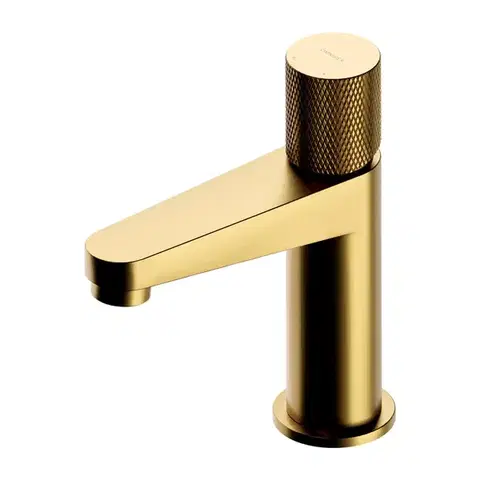 Kúpeľňové batérie OMNIRES - CONTOUR umývadlová batéria zlatá kartáčovaná /GLB/ CT8010GLB
