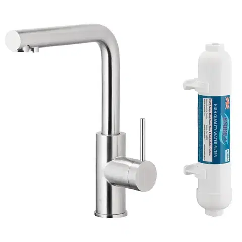 Drezové batérie stojankové Drezová batéria Duero Pure Basic Inox s filtráciou vody
