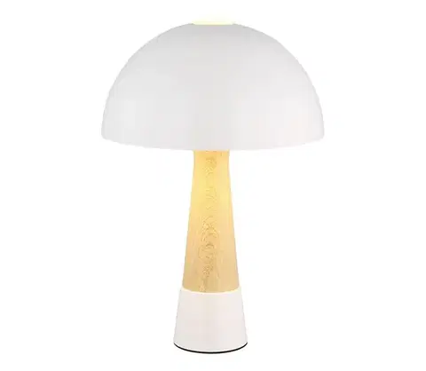 Lampy Globo 51570122 - Stolná lampa PAULIN 1xE27ILLU/40W/230V biela 51570122