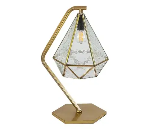 Lampy Rabalux 74201 - Stolná lampa NORAH 1xE14/40W/230V zlatá 74201