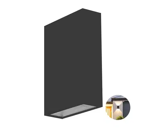 Svietidlá  LED Vonkajšie nástenné svietidlo LED/4W/230V 3000K IP65 čierna 218561
