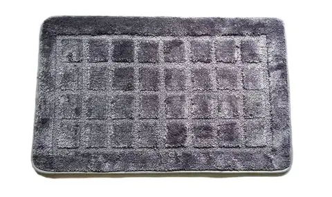 Kúpeľňové predložky Kúpelňová predložka kocka tmavo sivá 50x80 cm TiaHome