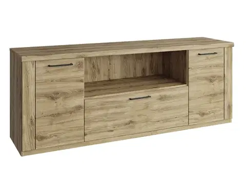 TV stolíky KONDELA Dorsi 2D1S/180 tv stolík dub navarra