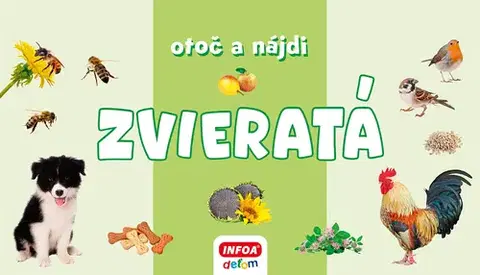 Leporelá, krabičky, puzzle knihy Otoč a nájdi - Zvieratá (SK vydanie)