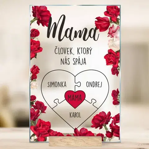 Tabuľky s venovaním (darčeky) Darček pre mamu, prekvapenie ku Dňu matiek