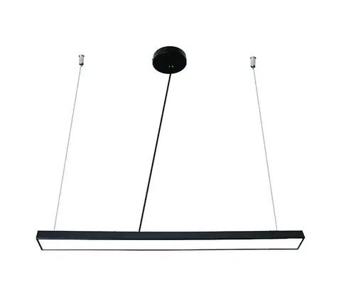 Svietidlá  LED Luster na lanku LED/32W/230V 4000K pr. 120 cm čierna LCL7021-H