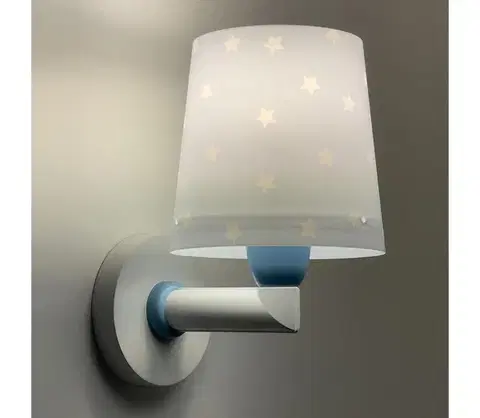 Svietidlá Dalber 82219T - Detské nástenné svietidlo STAR LIGHT 1xE27/60W/230V modrá 82219T