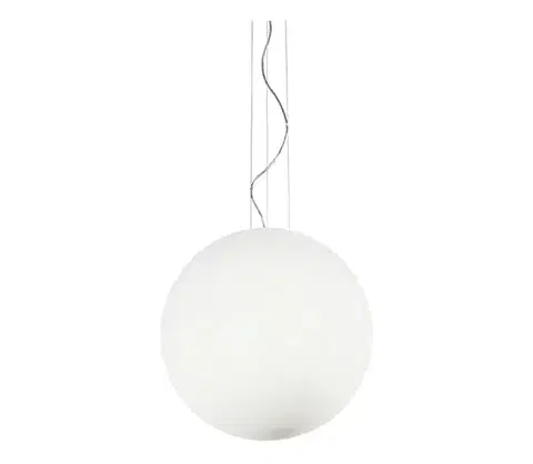 Svietidlá Ideal Lux - Luster na lanku 1xE27/60W/230V biela