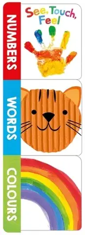 Leporelá, krabičky, puzzle knihy See, Touch, Feel Words, Numbers, Colours (Chunky Set) - Priddy Books