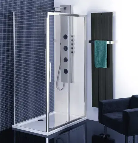 Sprchové dvere POLYSAN - LUCIS LINE obdĺžniková sprchová zástena 1000x800 L/P varianta DL1015DL3315