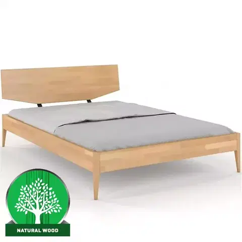 Dvojlôžkové postele Posteľ drevené Buk Skandica Sund/140x200/prírodný