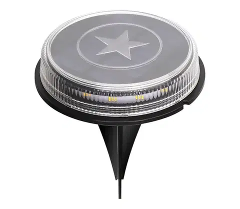 LED osvetlenie  B.V.  - LED Solárna lampa LED/0,6W/5,5V 24,5 cm 3200K IP66 čierna B10201WXM