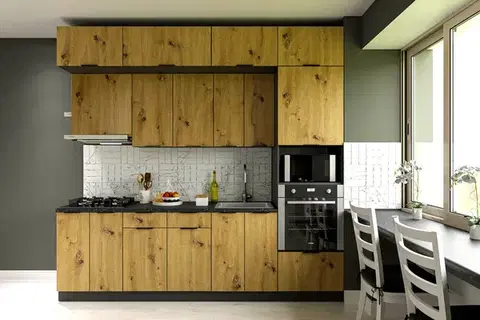 Kuchynské linky CAMELIA moderná kuchynská linka 260, dub Artisan