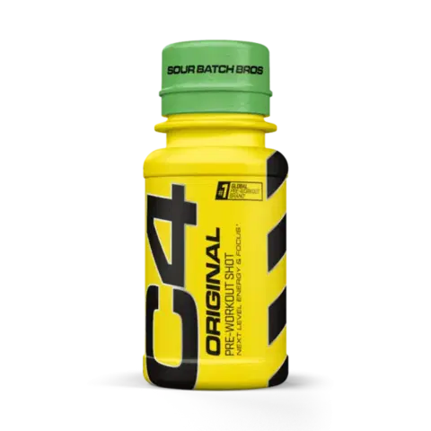Pre-workouty Cellucor C4 Original PWO Shot sour batch bros