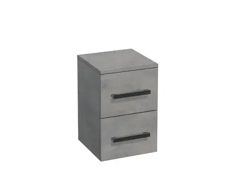 Kúpeľňový nábytok Kúpeľňová skrinka nízka SAT Cube Way 32,5x49,3x33 cm betón CUBE3CHN32BE CUBE3CHN32BE