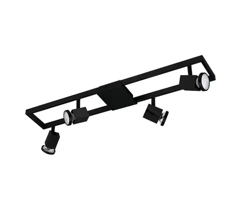 Svietidlá Eglo 31072 - LED bodové svietidlo ZERACO 4xGU10/4,5W/230V čierna 31072