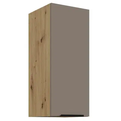 Kuchynské horné skrinky KONDELA Frisbo 30 G-72 1F horná kuchynská skrinka sandgrau / dub artisan