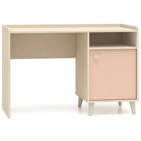 Moderné kancelárske stoly Písací stôl Mevel 07 Púštny piesok/Millenial Pink