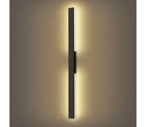 LED osvetlenie BRILAGI - LED vonkajšie nástenné svietidlo LUNA LED/24W/230V 3000K IP65 čierne BRI267