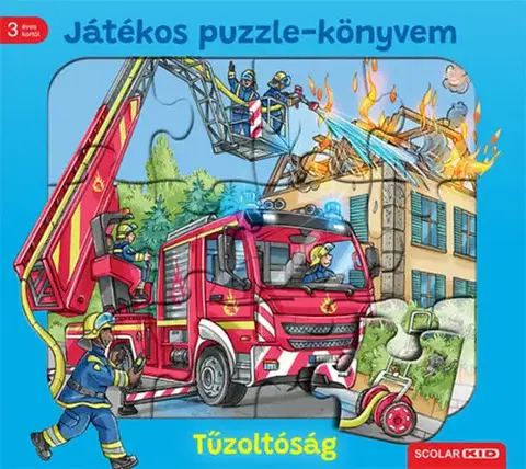 Leporelá, krabičky, puzzle knihy Játékos puzzle-könyvem: Tűzoltóság - Steffi Korda