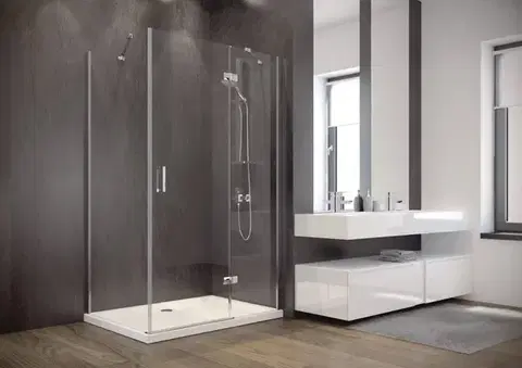 Sprchovacie kúty BESCO - Obdĺžnikový sprchovací kút VIVA 195O - Rozmer A - 120, Rozmer B - 80, Smer zatváranie - Ľavé (SX) BCVIV8012L