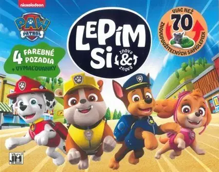 Nalepovačky, vystrihovačky, skladačky Labková patrola - Lepím si znova