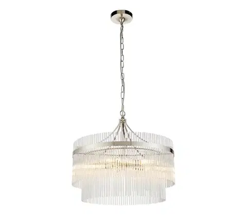Svietidlá Endon 104112 - Luster na reťazi MARIETTA 5xE14/7W/230V lesklý chróm/číre sklo 104112