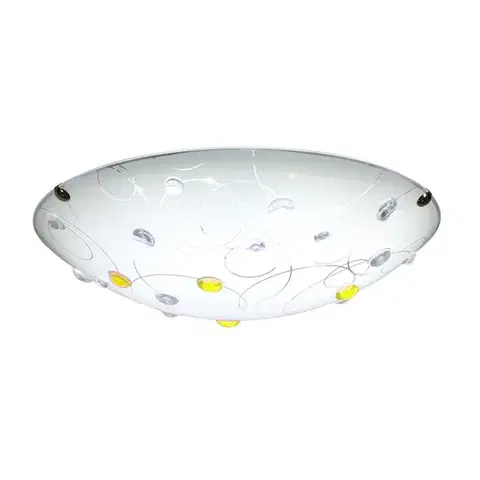 Stropná svetla Stropné svietidlo Floki Plafond 30 1x60W E27 jantárové