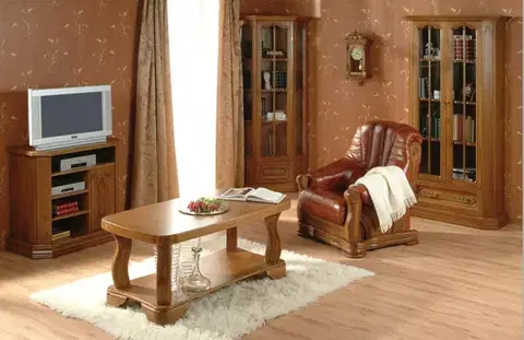 Obývacie steny PYKA Kinga rustikálna obývacia izba drevo D3