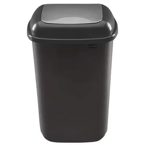 Dekorácie a bytové doplnky Odpadkový kôš Quatro 28L strieborný 610-07 48PK