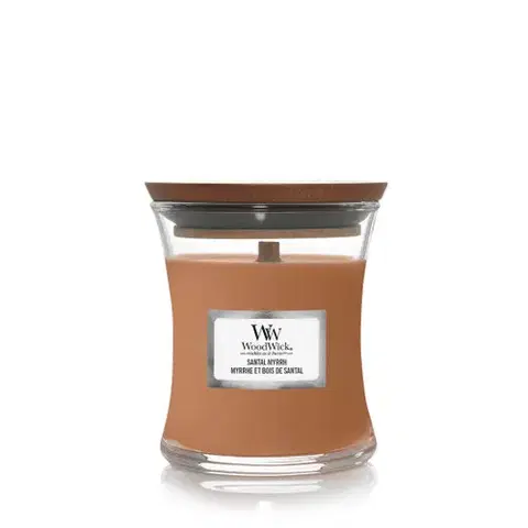 Stredná sviečka WoodWick Woodwick sviečka stredná Santal Myrrh