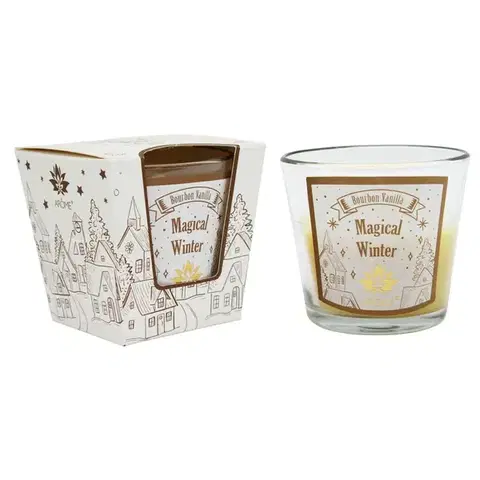 Vianočné dekorácie Arome Vonná sviečka v skle Vanilla, 120 g