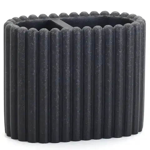 Kúpeľňové doplnky Pohár na zubné kefky PL-5539 sandblack